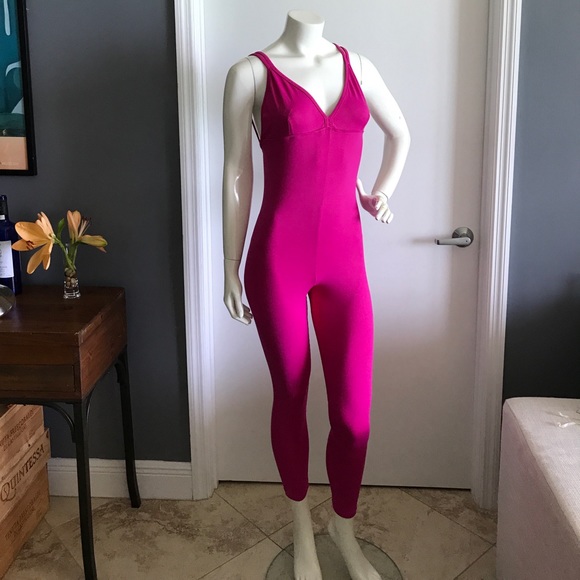 Pink Workout Jumpsuit - Picture 2 of 6